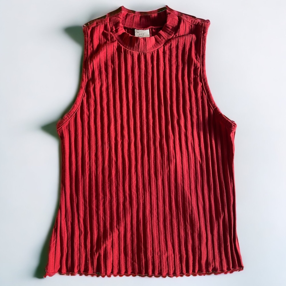 Sleeveless Mock Neck Top